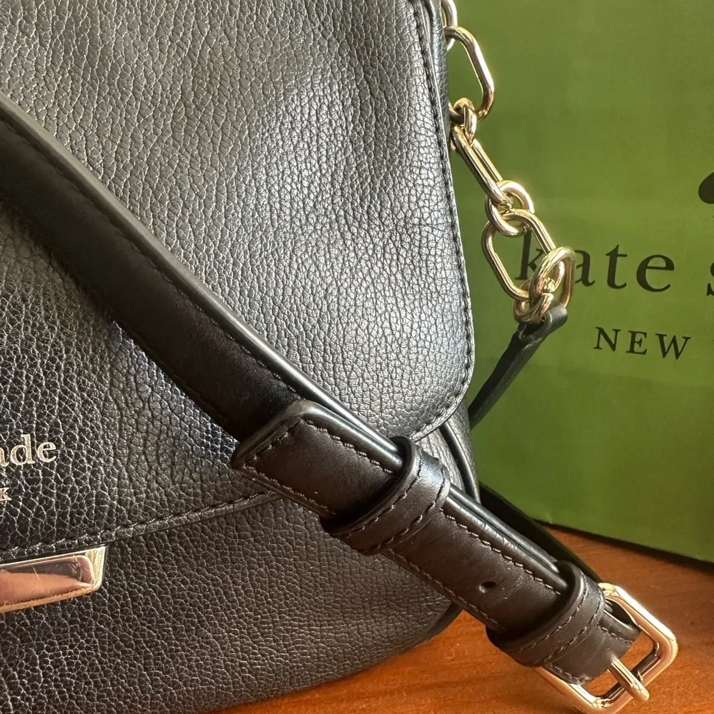 Kate Spade Robinson Lane Chantel Bag + Schuyler Wallet NWT Black Bundle - Picture 6 of 16